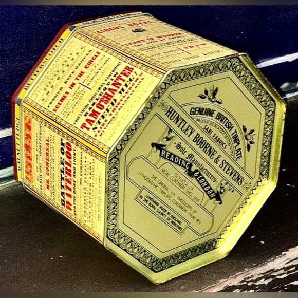 Vintage Metal Lidded ROYAL BOX SELECTION Confectionery Huntley Boone & Stevens - Picture 9 of 11